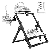Hottoby Racing Wheel Stand Adjustable for Logitech G25 G27 G29 G920 Driving Simulator for PC,PS4,Xbox Racing Wheel Shifter and Pedals Stand