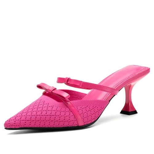 Women's Elegant Pointed Toe Pumps - Breathable Mesh Stiletto Heeled Sandals for Weddings, Office & Evening Events