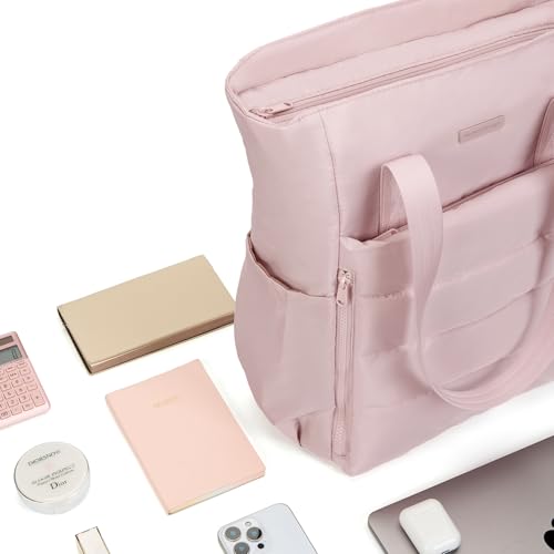 Image of NISHEL Travel Puffy Tote Bag For Women, Ultra-Lightweight Large Tote Purse For Office Day And a Short Weekend Getaway