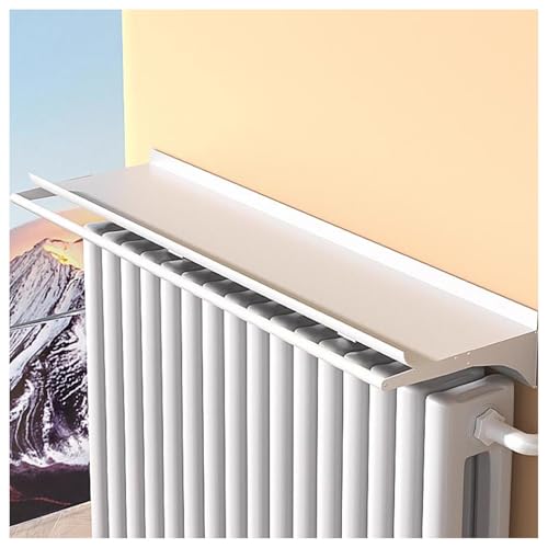 Estante flotante de aleación de aluminio blanco minimalista y resistente al calor