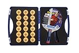 JOOLA Expert Table Tennis Tour Case with Two Rossi Smash Rackets
