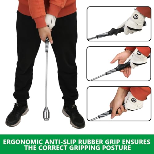 HOW TRUE Golf swing tempo trainer golf Grip corrected trainer aid for right-handed golfer two weight adjustable swing trainer aid indoor or outdoor