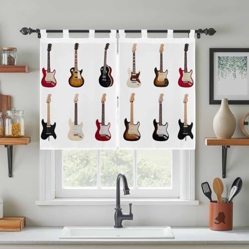 Chees D Zone Tab Top Window Curtain, Vintage Musical Instrument