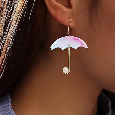 Cute Funny Resin Umbrella Drop Dangle Earrings Personality Mini Umbrella Weather Earrings Costume Holiday Jewelry for Women - Image 8