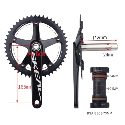 BOLANY 165mm Hollow Crankset