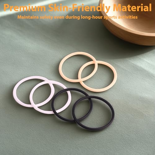Image of 6 Pcs Silicone Patella Band Knee Band Tendon Support Strap for Sport Brace Basketball Running Hiking Soccer Pain Relief Stabilizer Men Women Stabilization