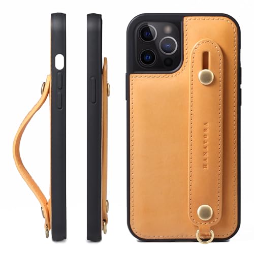 HANATORA for iPhone 12 12Pro �P�[�X �{�v �ϏՌ� �w�ʃx���g �X�g���b�v�����O �X�}�z�P�[�X �X�}�z �X�^���h�@�\ �R�[�h�z���_�[ �K���X�t�B���� �t�� �I�C���h���U�[ �M�t�g �i�`������ GH-12Pro-Natural-m