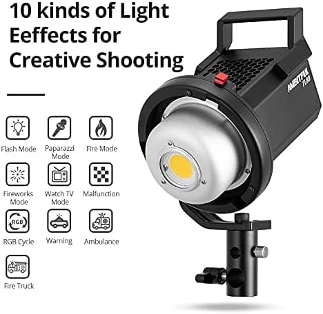 Icons representing 10 different light effects for creative shooting