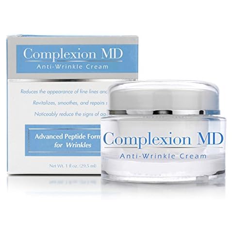 Complexion MD Advanced Anti-Wrinkle Cream – Clinically Tested Multi-Peptide with Hyaluronic Acid – Face Moisturizer for Skin care – Hypoallergenic for All Skin Types – 1 Ounce Cover