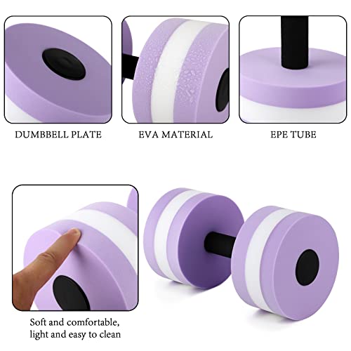 Mancuerna de Espuma para Ejercicio Acuático Violet miniatura 5