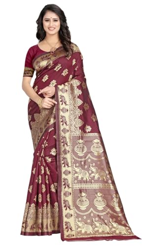 Image of women's Banarasi Saree Pure Kanjivaram Silk Saree