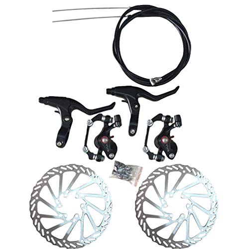 image for LIOOBO Bike Disc Brake Kit Aluminum Front Rear Caliper Lever Shifter C