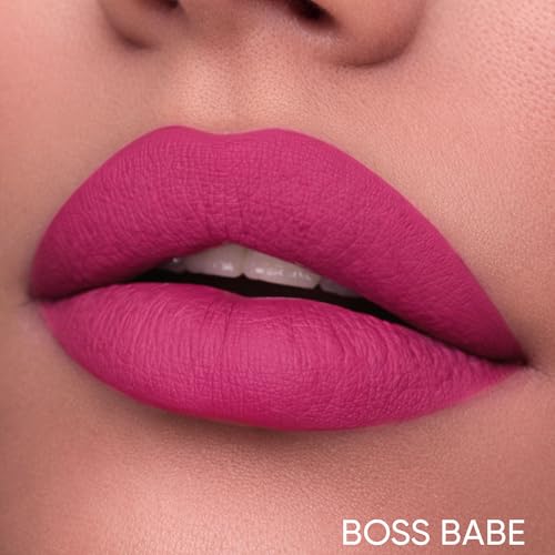 Image of Parul Garg Beauty Creamy Matte Lip Crayon | Soft Matte & Hydrating Formula with Almond Oil & Vitamin E | Rich Pigment & Comfortable Wear | 100% Vegan (Boss Babe 45)