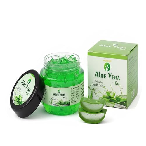 Image of VPGRASSY Natural Aloe Vera Gel - 100gm | Soothing & Hydrating Gel for Face, Hair & Skin | Pure Herbal Moisturizer for Men & Women | Paraben-Free