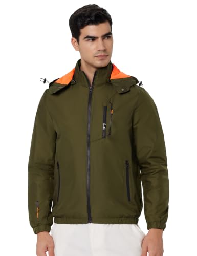 Qube By Fort Collins Men's Regular Fit Lightweight Winter Jacket - Sporty, Stylish & Warm Outerwear for Cold Weather