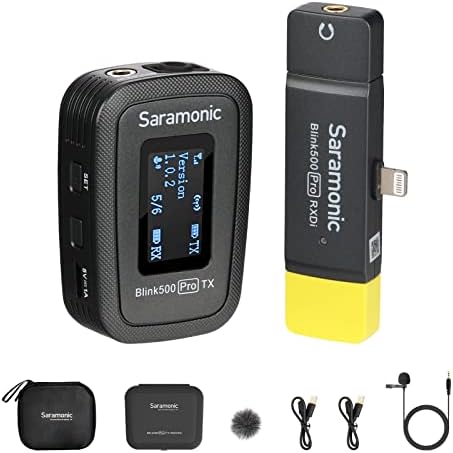 Amazon.com: Saramonic Blink500 Pro Dual-Channel Wireless Lavalier  