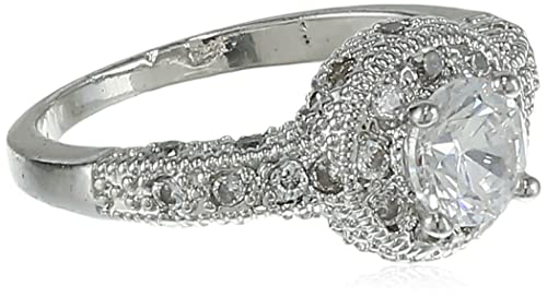 Sukkhi Stylish Solitaire Rhodium Plated Ring for Women(R80365_10) (B09BR48S5T) Amazon Price History, Amazon Price Tracker