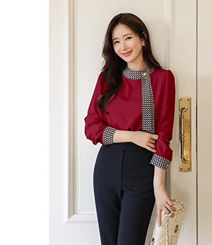 Image of GG Style Women Western Printed Cuff Collar Tops
