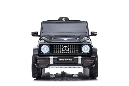 Mobiclinic®, Coche eléctrico para niños, Mercedes Benz AMG G63, Control Remoto y Pedal, Todoterreno de Batería 12V, MP3, Bluetooth, USB, Luces y Música, hasta 5km/h, + 3 años, Terrakid