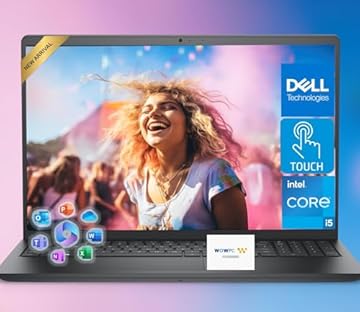 Inspiron 15.6" FHD Touchscreen Business Laptop, 13th Gen Intel Core i5 (Turbo up to 4.6GHz), 16GB RAM, 1TB Storage (512GB PCIe SSD + 512GB External), Win 11 Pro with MS Office