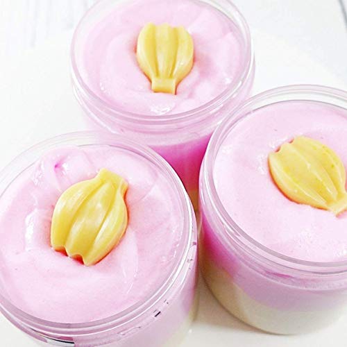 Strawberry Banana Whipped Sugar Scrub. Exfoliating Body Soap For Women #TOP2