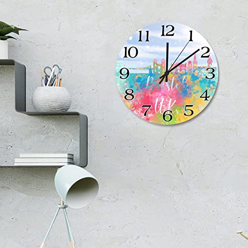 Horloge murale Bristol à suspendre, idée cadeau originale de voyage - 4