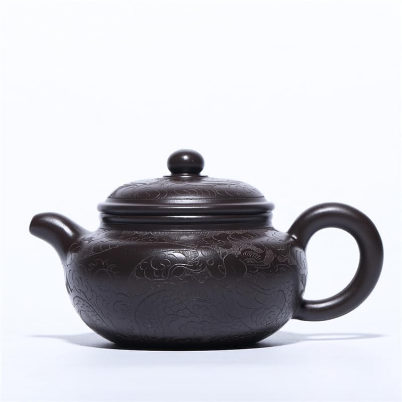 Théière Yixing argile violette dragon antique pour tea time