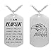 Fashion Hawk Eagle Pendant Necklace I am Hawk Gift Dog Tag Jewelry Keychain