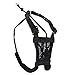Sporn No Pull Dog Harness for Medium-Sized Dog - Heavy Duty Nylon, Breathable Black Mesh, Adjustable Fit, Soft & Easy Wear, Lightly Padded Halter-Style Body, Medium Size Puppy Harness