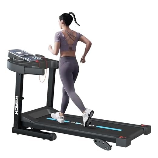 Reach T400 4HP Peak Multipurpose Automatic Foldable Treadmill with Manual Incline & LCD Display | Treadmill for Home 120 Kg | Electric Motorized Running Machine for Home Gym | Max Speed 12km/hr