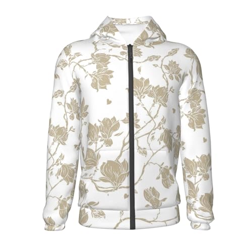 Vintage Stylized White Color Kids Pullover Hoodies Boys Zip Up Sweatshirts Girls Athletic Clothes with Pocket2