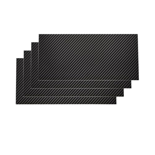1pcs 200x400mm 3K Pure Carbon Fiber Board Sheet High Hardness Composite Materials Laminate Carbon Plate Thickness 0.5-6mm Glossy/Matt 3k Carbon Fiber(1.0mm Plain Matte)