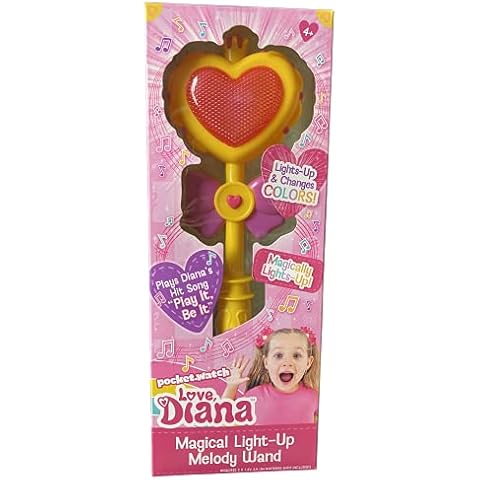 Varita mágica Love Diana con luz, gafas y canción Cover