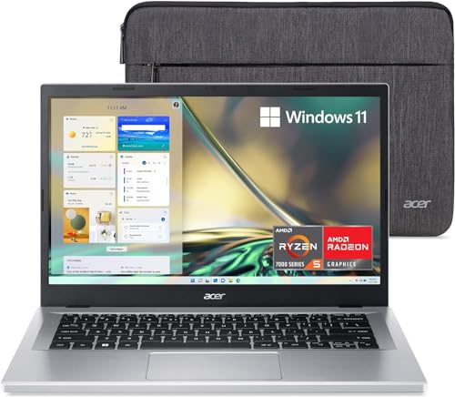 Acer Aspire 3 A314-23P-R3QA Slim Laptop | 14.0" Full HD IPS Display | AMD Ryzen 5 7520U Quad-Core Processor | AMD Radeon Graphics | 8GB LPDDR5 | 512GB NVMe SSD | Wi-Fi 6 | Windows 11 Home,Silver by Acer - Used condition - US$619.99