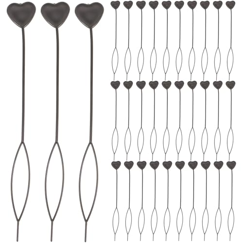 Uonlytech Hair Braid Tool 50pcs Plastic Topsy Tail Braid Maker for Loading Beads/Automatic Hair Styling Accessories - Black