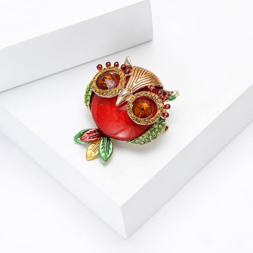 Image of Enamel Bird Brooch for Women Rhinestones Owl /Hummingbird /Eagle /Toucan Lapel Pin Cute Bird Brooches Jewelry Gifts for Mom Wife