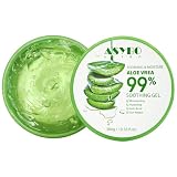 ASYBO 300 ML Gel d'Aloe Vera Naturel  Crème Hydratante Bio, Apaisante et Hydratante, Réparatrice Coups de Soleil et Cicatrices, Soin Visage Corps Cheveux