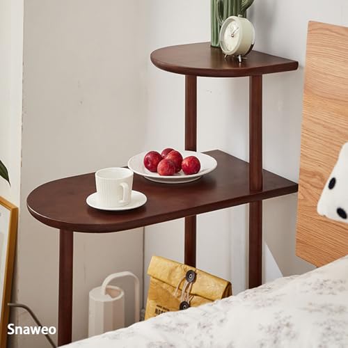 Étagère à fleurs en bois pour balcon et salon support plantes à roues - 8