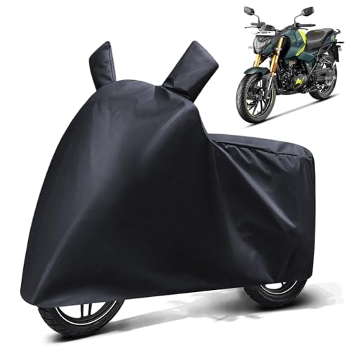 Image of FABTEC Waterproof Bike Body Cover Compatible with Hero Xtreme 160R 4v, A3 (Black)