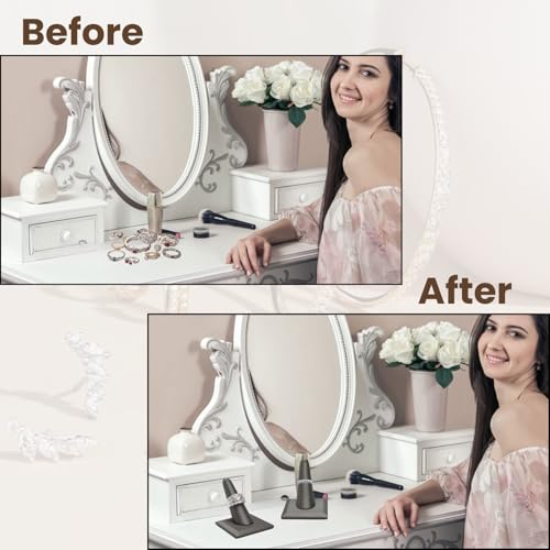 Image of Novel Box Single Finger Steel Gray Ring Stand Holder Jewelry Display 2X2X2 + NB Cleaning Cloth