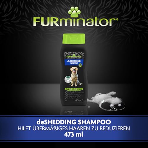 FURminator deShedding Hunde-Shampoo - Premium Shampoo für Hunde, löst effektiv lose Haare, 473 ml