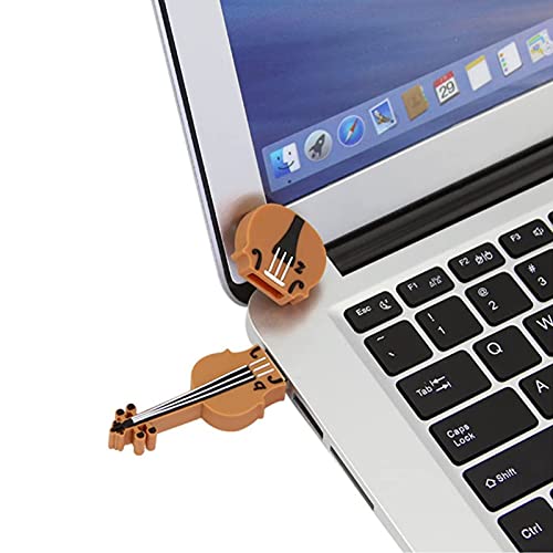Chuyi Novelty And Cute Violin Shape Design 16Gb Usb 2.0 Flash Drive Pen Drive Memory Stick Storage Cool Thumb Drive U Disk Gift (Brown - 1 Pack) #TOP6