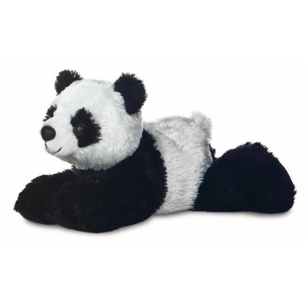 12756 8-inch Flopsie Panda,Black and White