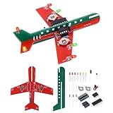 Icstation Learning Soldering DIY Airplane Kit for Beginners, 3 Color LED Flashing Lights Airplane Soldering Project Kit for High School Student Back to School Soldering Practice STEM Education