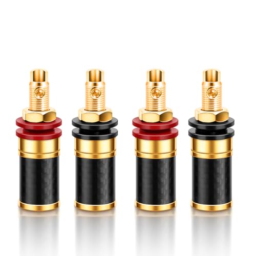 Conectores de conector banana con bloqueo de tornillo contra la oxidación de audio