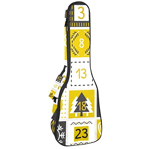 Sac de transport ukulélé ténor et soprano 53-61 cm jaune