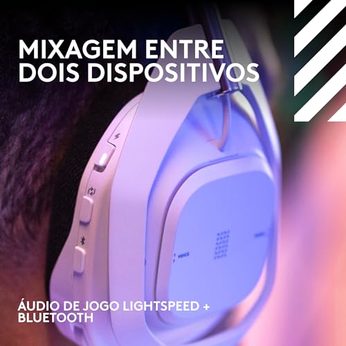 Headset Gamer Sem Fio Logitech G Astro A50 X LIGHTSPEED + Base Station, Com Conexão Bluetooth e HDMI