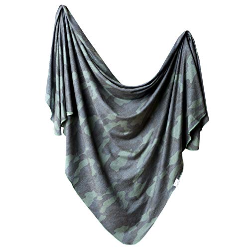 Image of Copper Pearl Baby Swaddle Blanket - Premium Knit Baby Blanket, Large Soft Stretchy Receiving Blankets for Baby Boy and Girl, Swaddles for Newborn, Infant, and Toddler (Hunter)
