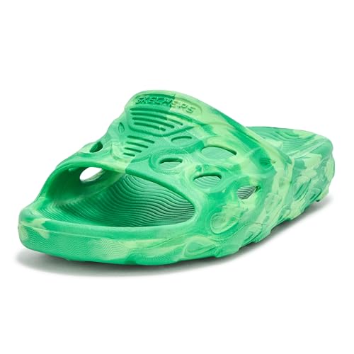 Skechers Sandalia Thermo-Slide para niño, Verde, 3 Little Kid