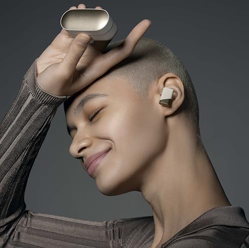Image of Status Pro X Wireless Earbuds, Triple Speaker Driver, Hi-Res Audio with LDAC, 52dB ANC, 6 Beamforming Mics with VoiceLoom AI for Clearest Calls (Moonbeam)